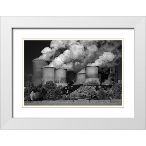 The Qgoodq Neighbor ... White Modern Wood Framed Art Print with Double Matting by Buchmann, Oliver