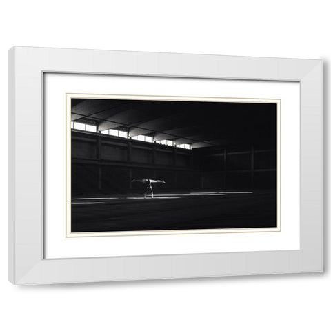 Ballando Nella Luce White Modern Wood Framed Art Print with Double Matting by Krystynek MQEP, Martin
