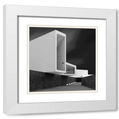 White Walls White Modern Wood Framed Art Print with Double Matting by Azevedo, Olavo
