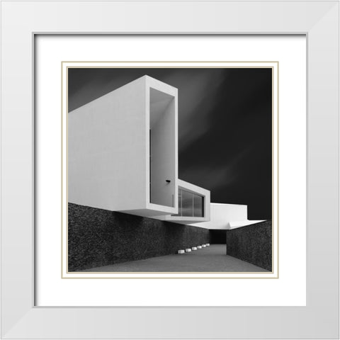 White Walls White Modern Wood Framed Art Print with Double Matting by Azevedo, Olavo
