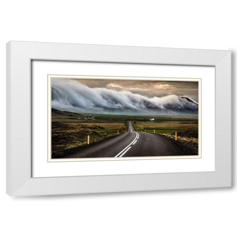 Untitled White Modern Wood Framed Art Print with Double Matting by Bogaerts, Sus