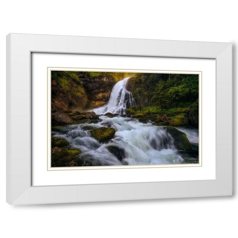 Spring Flood White Modern Wood Framed Art Print with Double Matting by Gastager, Daniel