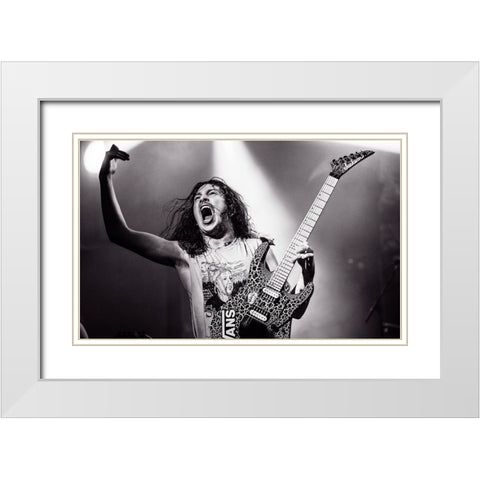 Lost Society White Modern Wood Framed Art Print with Double Matting by Kamarainen, Jesse