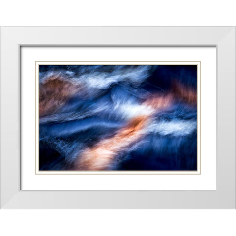 Dreamy Rapid White Modern Wood Framed Art Print with Double Matting by Damsten, Petri