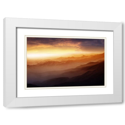 Dreams White Modern Wood Framed Art Print with Double Matting by Gunawan, Rudi