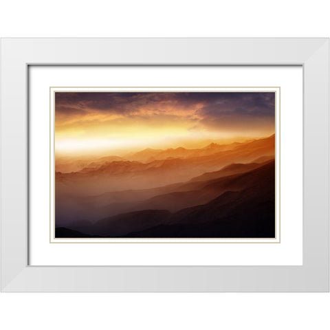 Dreams White Modern Wood Framed Art Print with Double Matting by Gunawan, Rudi