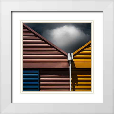 Hangar 13 White Modern Wood Framed Art Print with Double Matting by Claes, Gilbert