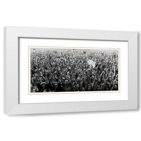Human Forest White Modern Wood Framed Art Print with Double Matting by Valin, Alexandre
