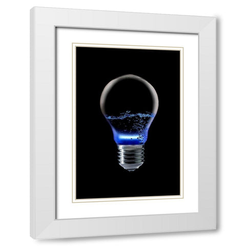 The 4 Elements Ii White Modern Wood Framed Art Print with Double Matting by Eisele, Stefan