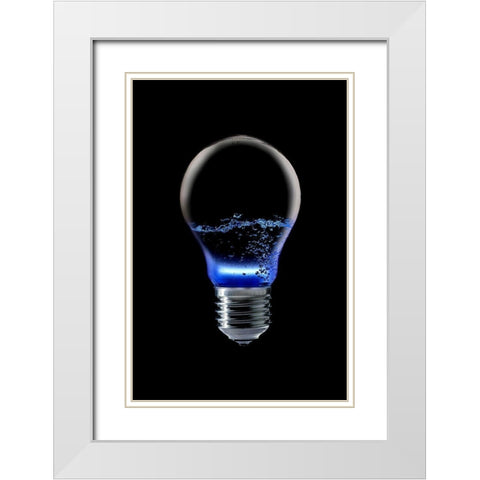 The 4 Elements Ii White Modern Wood Framed Art Print with Double Matting by Eisele, Stefan