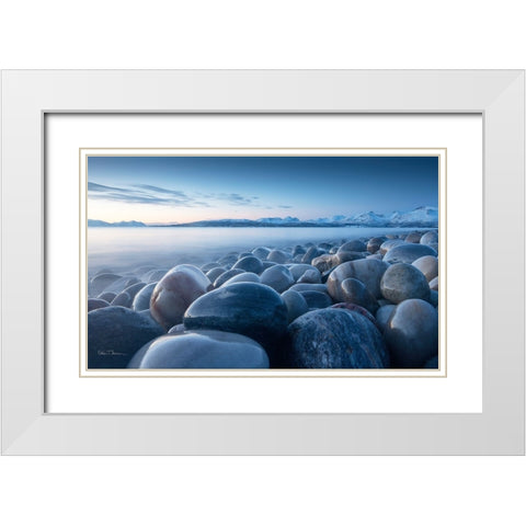 An Ocean Of Time White Modern Wood Framed Art Print with Double Matting by Torsteinsen Jenssen, Ebba