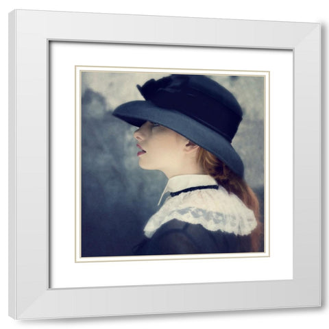 Sinopa II White Modern Wood Framed Art Print with Double Matting by kenp