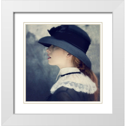 Sinopa II White Modern Wood Framed Art Print with Double Matting by kenp
