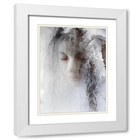 Ice Queen White Modern Wood Framed Art Print with Double Matting by Hummel, Jeffrey