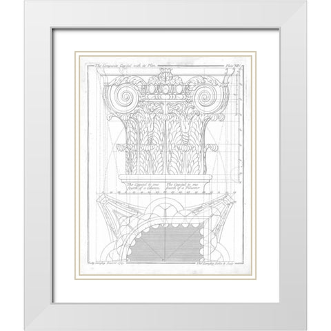 The Composite Capital White Modern Wood Framed Art Print with Double Matting by Langley, Batty