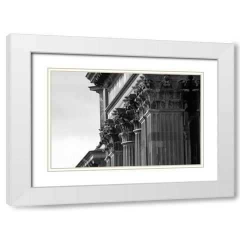Architectural Detail, Blenheim Palace White Modern Wood Framed Art Print with Double Matting by Blue, Cyril