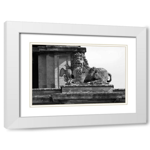 Architectural Detail, Blenheim Palace White Modern Wood Framed Art Print with Double Matting by Blue, Cyril