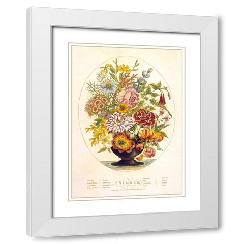 Summer White Modern Wood Framed Art Print with Double Matting by OBrien, Charles