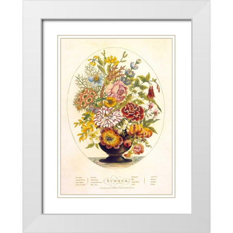 Summer White Modern Wood Framed Art Print with Double Matting by OBrien, Charles