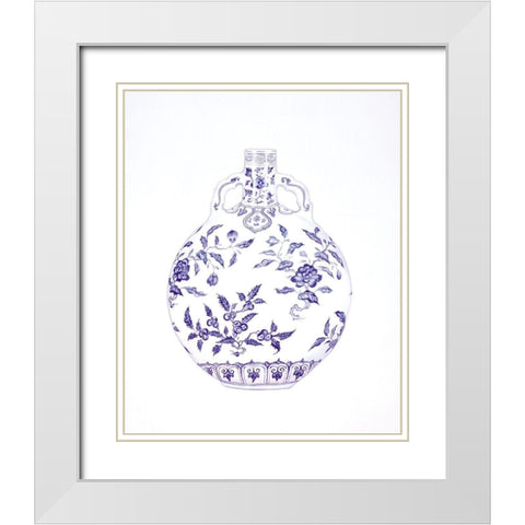 Flowering Moon Flask White Modern Wood Framed Art Print with Double Matting by Anderton, Caroline