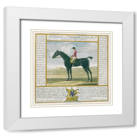 Portrait and Pedigree, Fearnought White Modern Wood Framed Art Print with Double Matting by Spencer, Thomas