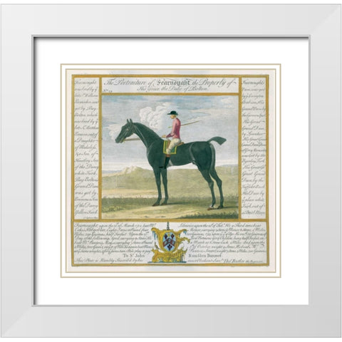 Portrait and Pedigree, Fearnought White Modern Wood Framed Art Print with Double Matting by Spencer, Thomas