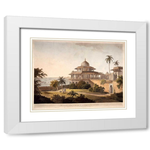 The Chalees Satoon White Modern Wood Framed Art Print with Double Matting by Daniells,Thomas and Wm