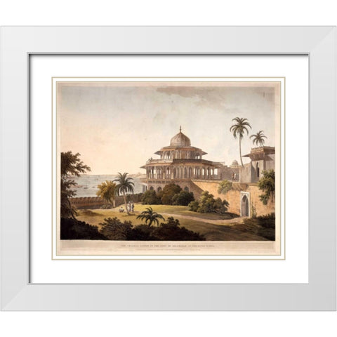 The Chalees Satoon White Modern Wood Framed Art Print with Double Matting by Daniells,Thomas and Wm