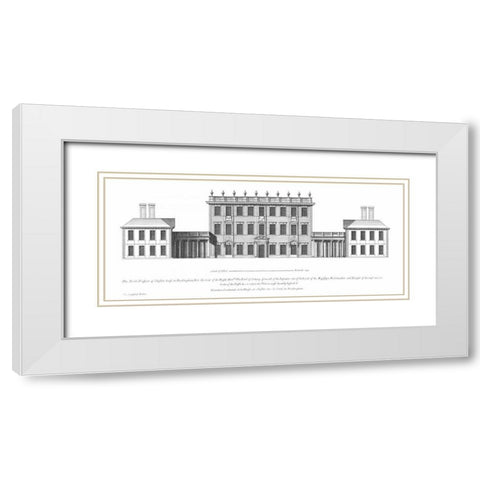 North Elevation, Cliveden White Modern Wood Framed Art Print with Double Matting by Campbell, Colin