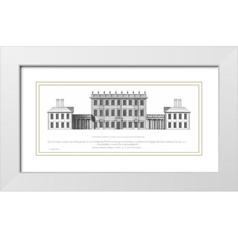 North Elevation, Cliveden White Modern Wood Framed Art Print with Double Matting by Campbell, Colin