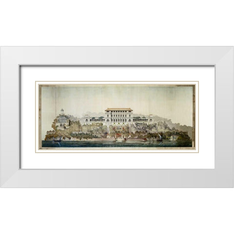 Vast Hostelry White Modern Wood Framed Art Print with Double Matting by Postolle, Victor
