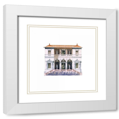 Facade Detail, Art Conservatory White Modern Wood Framed Art Print with Double Matting by Postolle, Victor