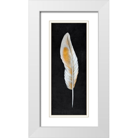FEATHER White Modern Wood Framed Art Print with Double Matting by Atelier B Art Studio