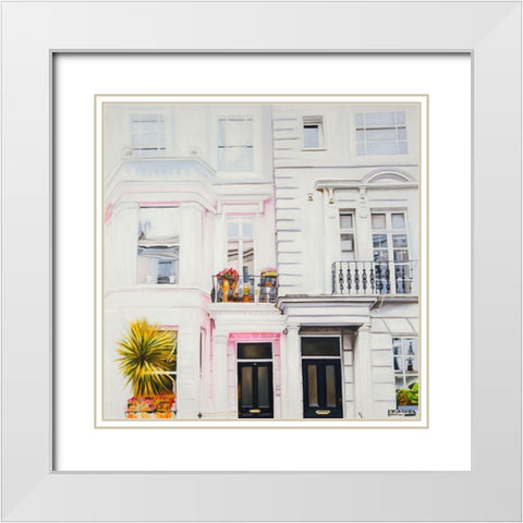 WEST COAST HOUSES White Modern Wood Framed Art Print with Double Matting by Atelier B Art Studio