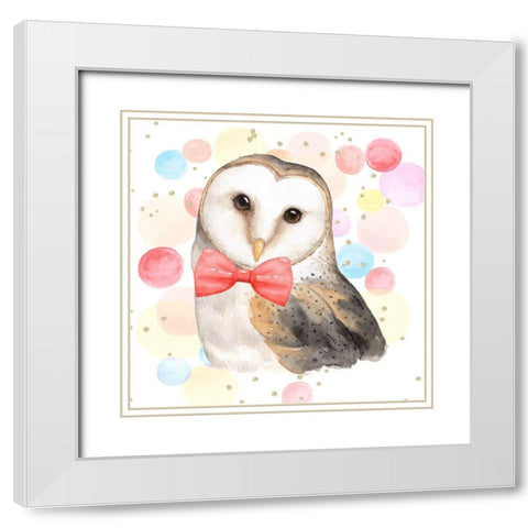 OWL CHIC White Modern Wood Framed Art Print with Double Matting by Atelier B Art Studio