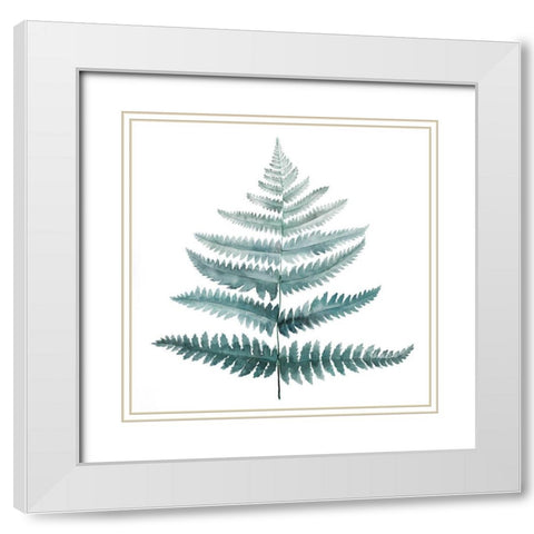 FERN White Modern Wood Framed Art Print with Double Matting by Atelier B Art Studio