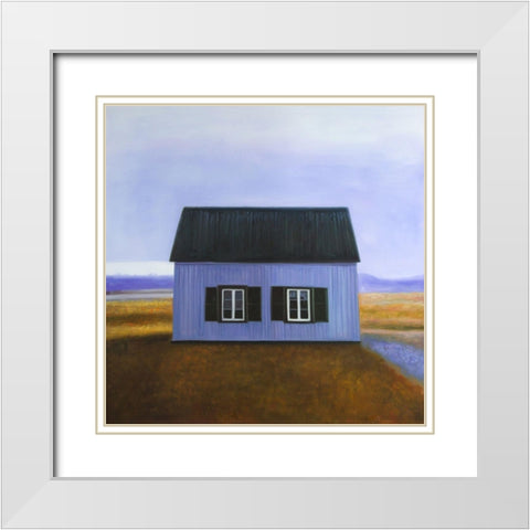 BLUE BARN White Modern Wood Framed Art Print with Double Matting by Atelier B Art Studio