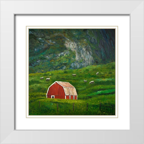LIFE IN THE COUNTRYSIDE White Modern Wood Framed Art Print with Double Matting by Atelier B Art Studio