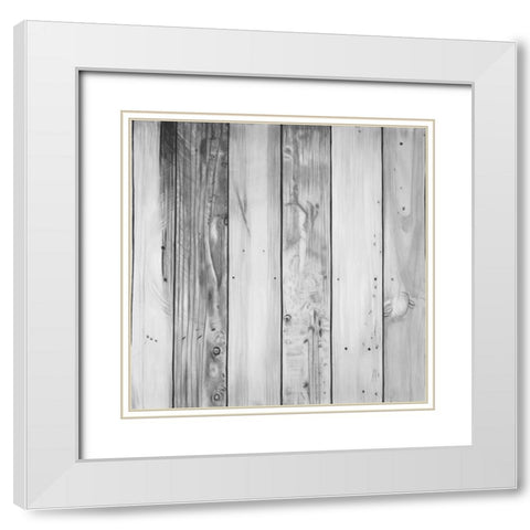 WOOD TEXTURE White Modern Wood Framed Art Print with Double Matting by Atelier B Art Studio