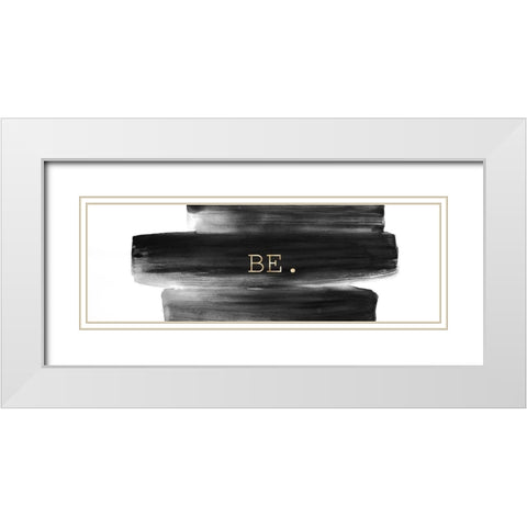 BE. White Modern Wood Framed Art Print with Double Matting by Atelier B Art Studio