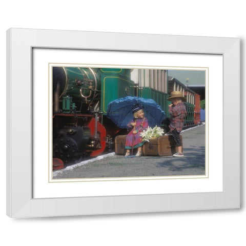 Goodbye White Modern Wood Framed Art Print with Double Matting by Hoenderkamp, Patrick