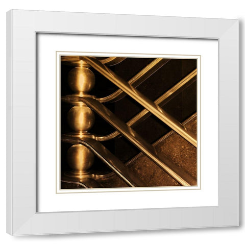 Architectural Detail No. 68 White Modern Wood Framed Art Print with Double Matting by Fisch, Ellen