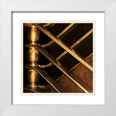 Architectural Detail No. 68 White Modern Wood Framed Art Print with Double Matting by Fisch, Ellen