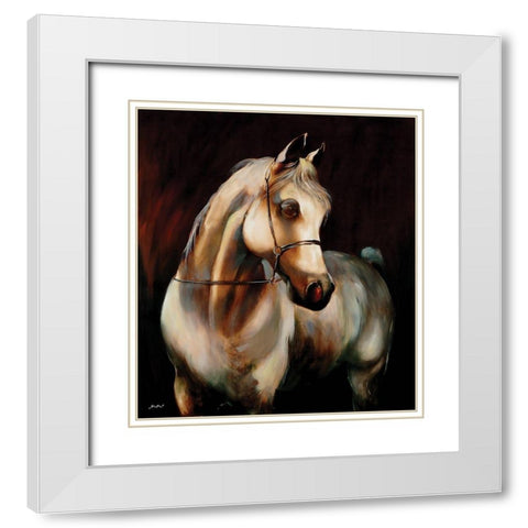 Ready to Ride White Modern Wood Framed Art Print with Double Matting by Sipos, Judit