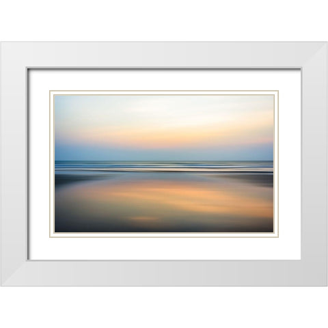 Coastal Shades White Modern Wood Framed Art Print with Double Matting by Loginov, Nick
