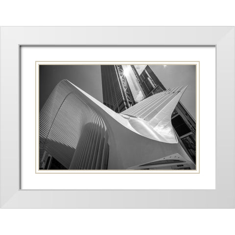 Oculus I, World Trade Center, NYC White Modern Wood Framed Art Print with Double Matting by Graciet, Stephane