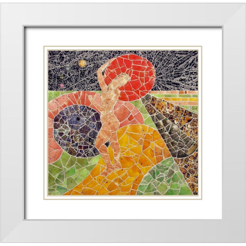 Nisqually I White Modern Wood Framed Art Print with Double Matting by Mandell, Jonathan