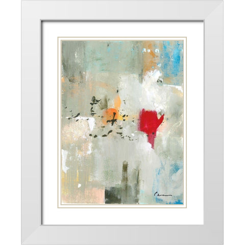 Flight Pattern II White Modern Wood Framed Art Print with Double Matting by Carroccio, Lisa
