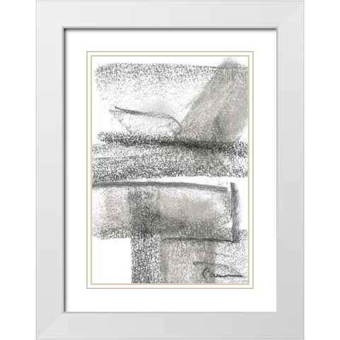Building Bridges II  White Modern Wood Framed Art Print with Double Matting by Carroccio, Lisa