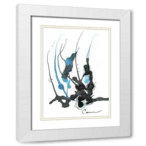 Sea Flower II White Modern Wood Framed Art Print with Double Matting by Carroccio, Lisa